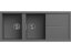 Granitový dřez Elleci Unico 500 Dark grey K99