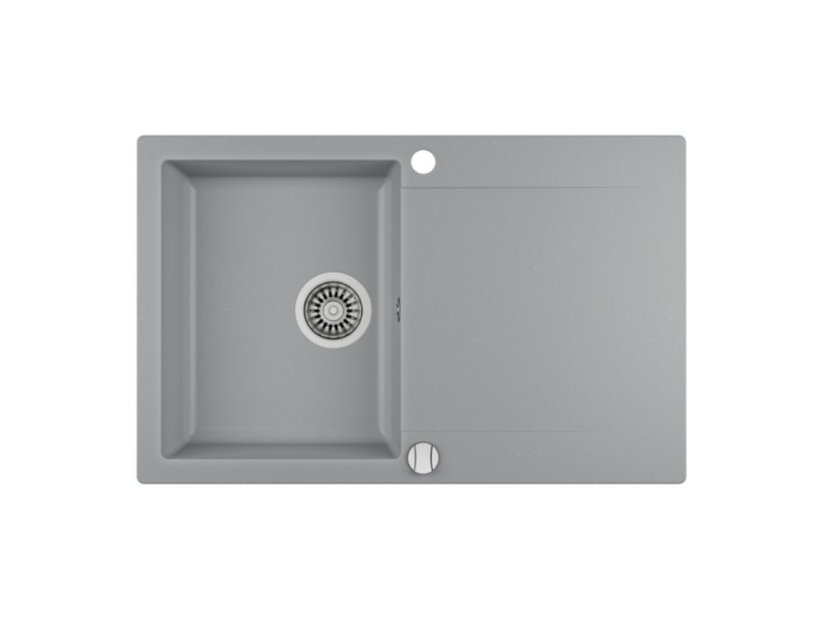 Granitový dřez Teka CLIVO 45 B-TQ 1B 1D Hliníkově šedá - 1
