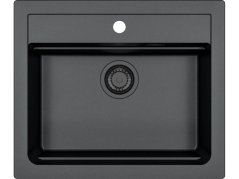 Granitový drez Alveus Atrox 30 čierný - Black Edition