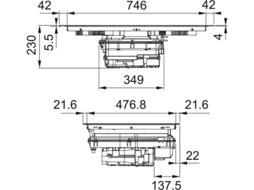 Indukční deska s odsavačem Franke FMA 8391 HI