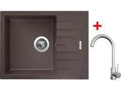 Sinks PERFECTO 650 Marone + ARCO celonerezová