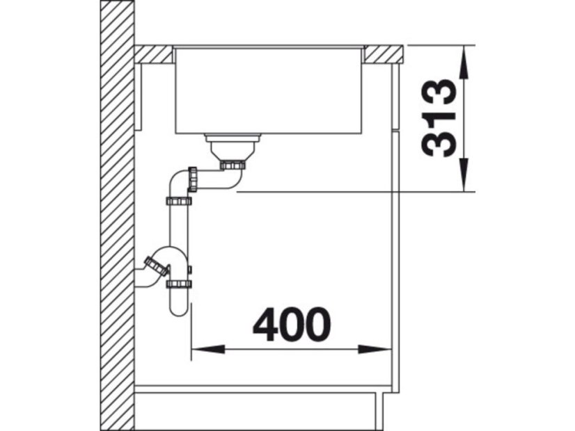 Granitový drez Blanco SUBLINE 500 F InFino káva bez tiahla