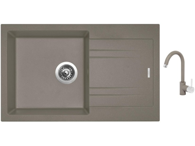 Set Sinks LINEA 780 N Truffle + baterie Sinks MIX 35 Truffle
