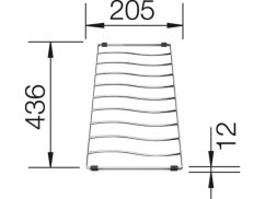 Odkvapkávacia mriežka/rošt ELON XL 6 S 436x205