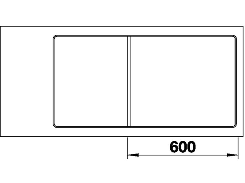 Granitový drez Blanco AXIA III 6 S-F InFino antracit drev.kráj.doska drez vpravo s exc.