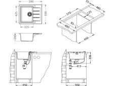 Granitový dřez Alveus Cadit 10 černý - Black Edition 3