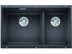 Granitový drez Blanco SUBLINE 430/270 U InFino sivá skala bez tiahla