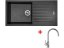 Set Sinks Perfecto 1000 Metalblack + Vitalia lesklá - 1