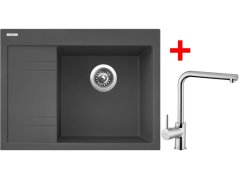 Set Sinks RIM 650 P Titanium + Elka