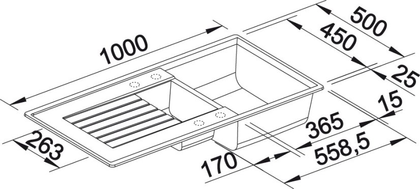 Granitový drez Blanco ZIA 6 S biela soft