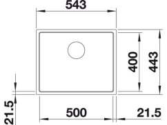 Granitový dřez Blanco SUBLINE 500 IF Steel Frame Silgranit antracit s táhlem Granitový dřez Blanco SUBLINE 500 IF Steel Frame Silgranit antracit s táhlem