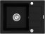 Granitový dřez Pyramis Next 62 x 44 1B 1D Carbon