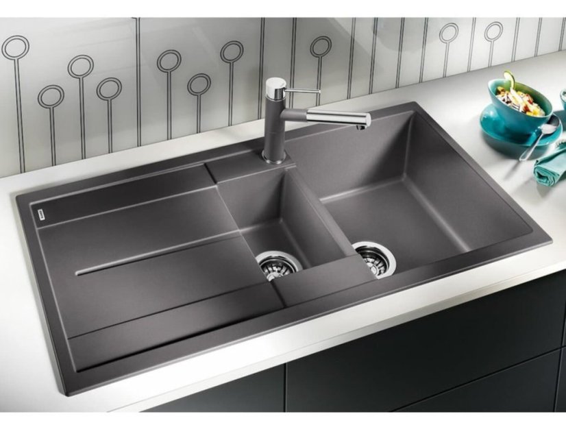 Granitový dřez Blanco METRA 6 S Šedá skála-3