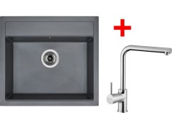 Set Sinks Solo 560 Titanium + Elka lesklá