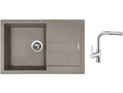 Set Sinks AMANDA 780 Truffle + baterie Sinks ENIGMA S chrom