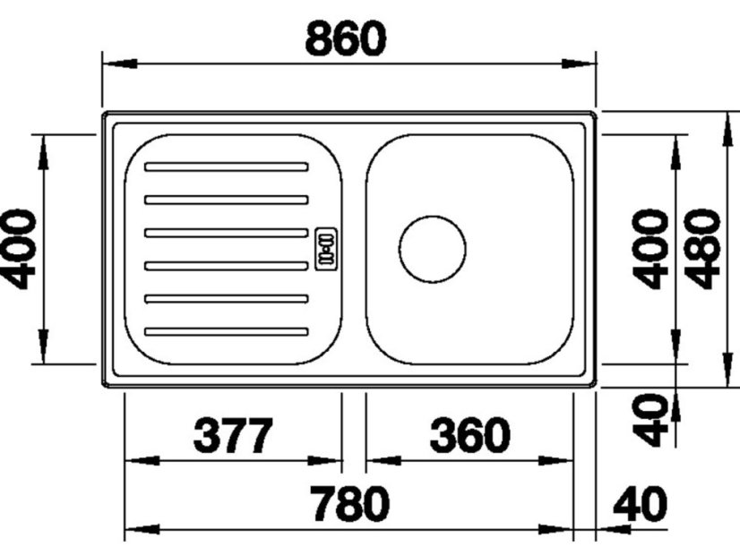 Nerezový dřez Blanco FLEX Pro 45 S