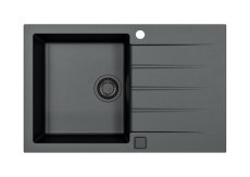 Granitový dřez Alveus Cadit 20 černý - Black edition