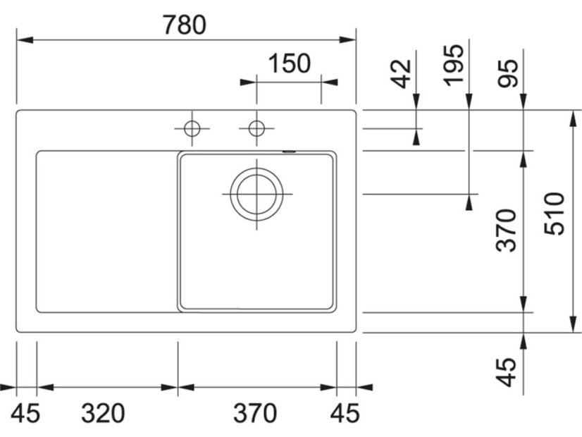Keramický dřez Franke MTK 611-78/7 Glacier