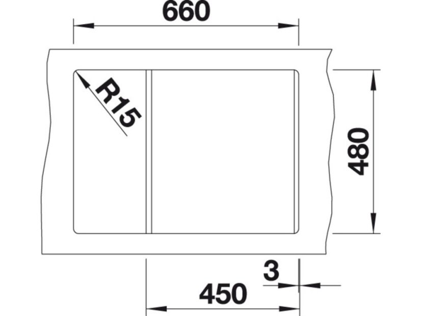 Granitový dřez Blanco METRA 45 S Compact černá