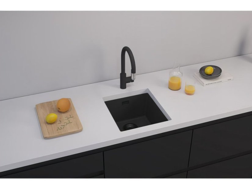 Granitový drez Alveus Omni 10 Black edition
