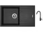 Set Sinks LINEA 780 N Metalblack + baterie Sinks MIX 35 Metalblack