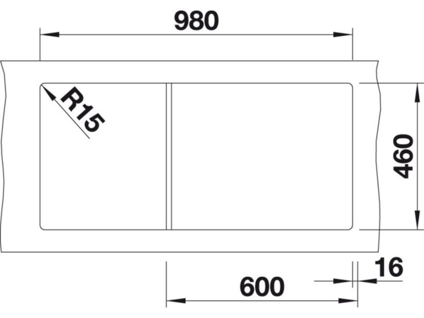 Granitový dřez Blanco MEVIT XL 6 S Silgranit perlově šedáoboustranné provedení s excentrem