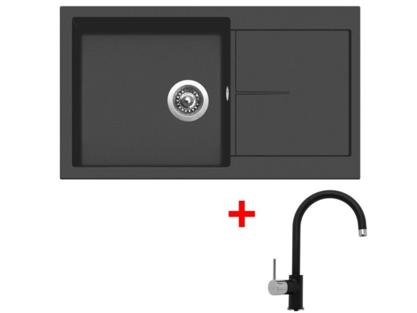 Set Sinks Infinity 860 Pureblack + Vitalia GR