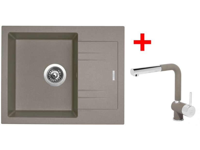 Sinks LINEA 600 Truffle + Mix 3 P GR