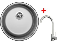 Sinks ROUND 450 + ARCO celonerezová