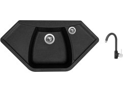 Set Sinks NAIKY 980 Granblack + batéria Sinks MIX 35 Granblack