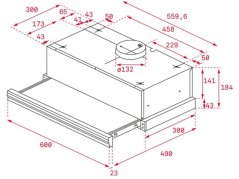Výsuvný digestor Teka CNL 6415 BK