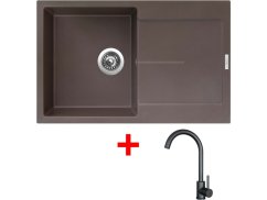 Sinks ULTIMA 790 Marone + ARCO černá matná