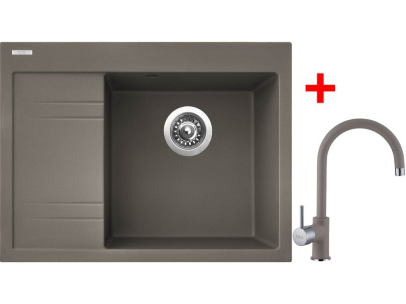 Sinks RIM 650 P Truffle + Vitalia GR