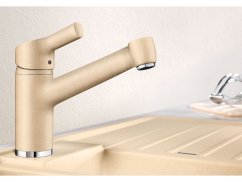 Drezová batéria Blanco ELIPSO II-look sivá skala beztlaková