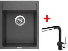 Set Sinks Classic 400 Pureblack + MIX 3 P GR