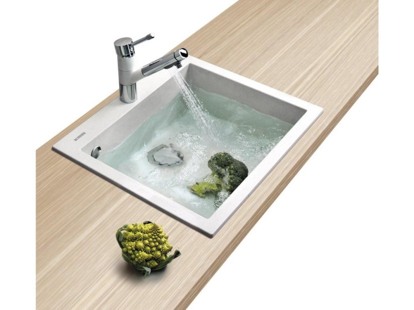 Set Sinks CUBE 560 Milk + batéria Sinks MIX 35 PROF S chróm