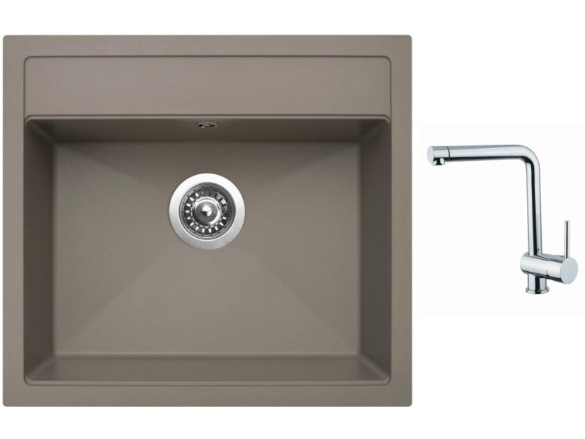 Set Sinks SOLO 560 Truffle + baterie Sinks MIX 3 chrom