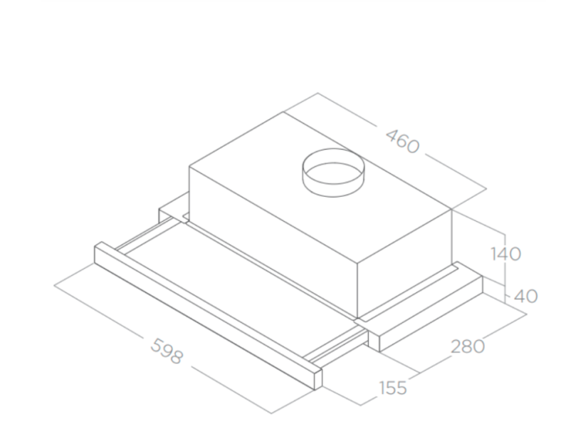Digestor Elica Elite 14 LUX BL/A/60