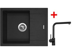 Sinks LINEA 600 Granblack + Elka černá matná