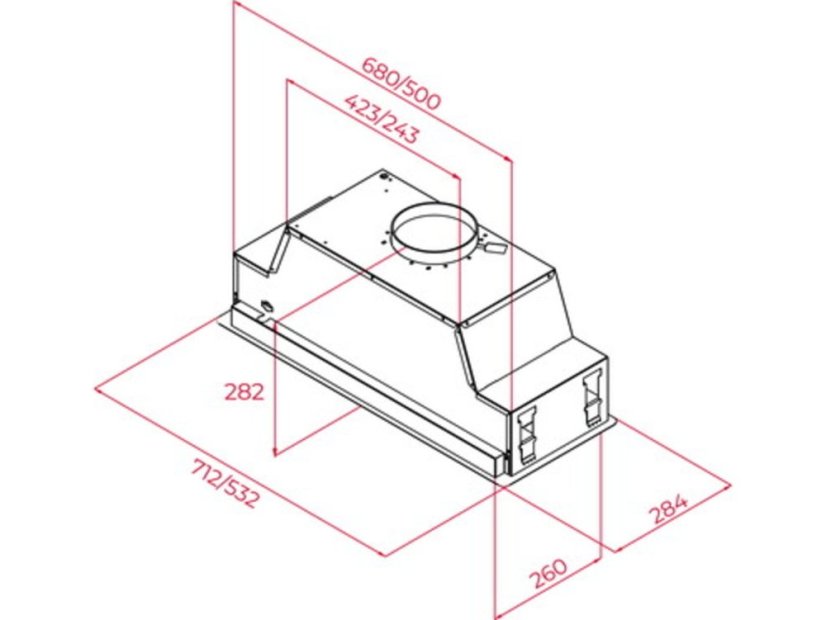 Vstavaný odsávač Teka GFL 57651 EOS BK