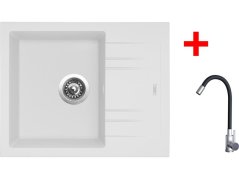 Sinks LINEA 600 Milk + Elasta nerez/černá