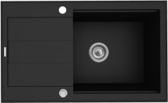 Granitový dřez Pyramis Sparta Plus Lux 78x48 1B 1D Černá