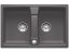 Granitový drez Blanco LEXA 8 InFino sivá skala obojstranný s excentrom
