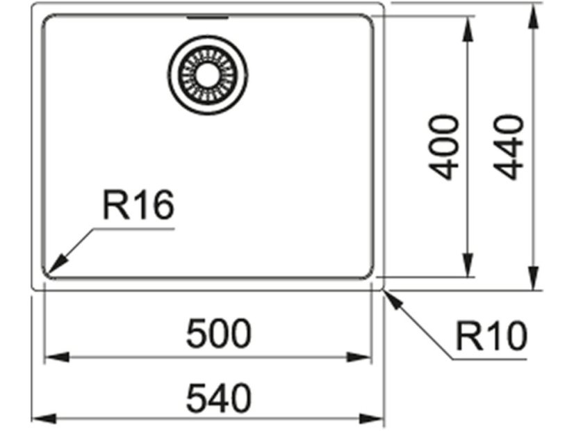 Nerezový dřez Franke MRX 210/610-50 Nerez