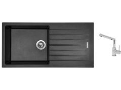 Set Sinks PERFECTO 1000 Metalblack + baterie Sinks MIX 350 P chrom