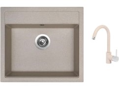 Set Sinks SOLO 560 Avena + baterie Sinks MIX 35 Avena