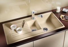 Granitový drez Blanco ZIA 6 S biela soft