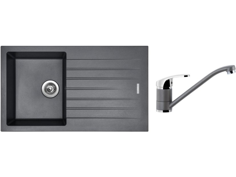 Set Sinks PERFECTO 860 Titanium + baterie Sinks PRONTO Titanium