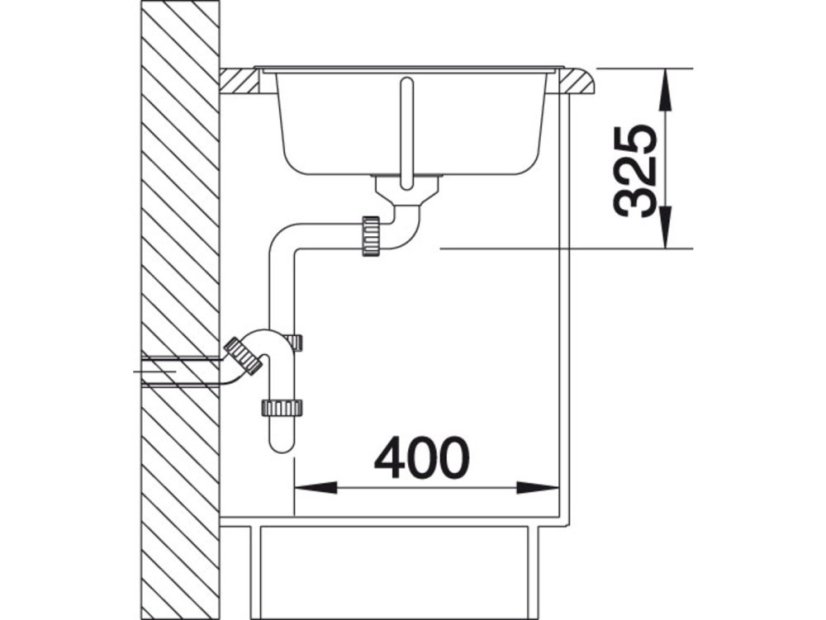 Nerezový dřez Blanco TIPO 45 S Nerez přírodní lesk