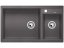 Granitový drez Blanco METRA 9 sivá skala